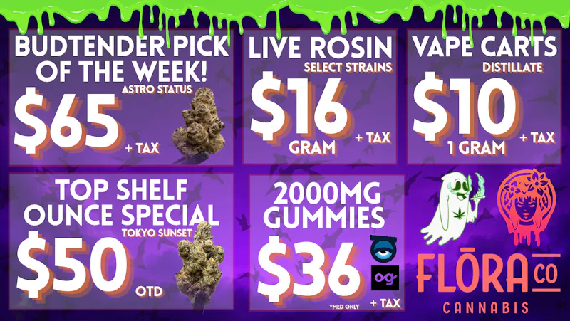 Floraco $16 ROSIN GRAMS & $50 OTD OZ! 👻