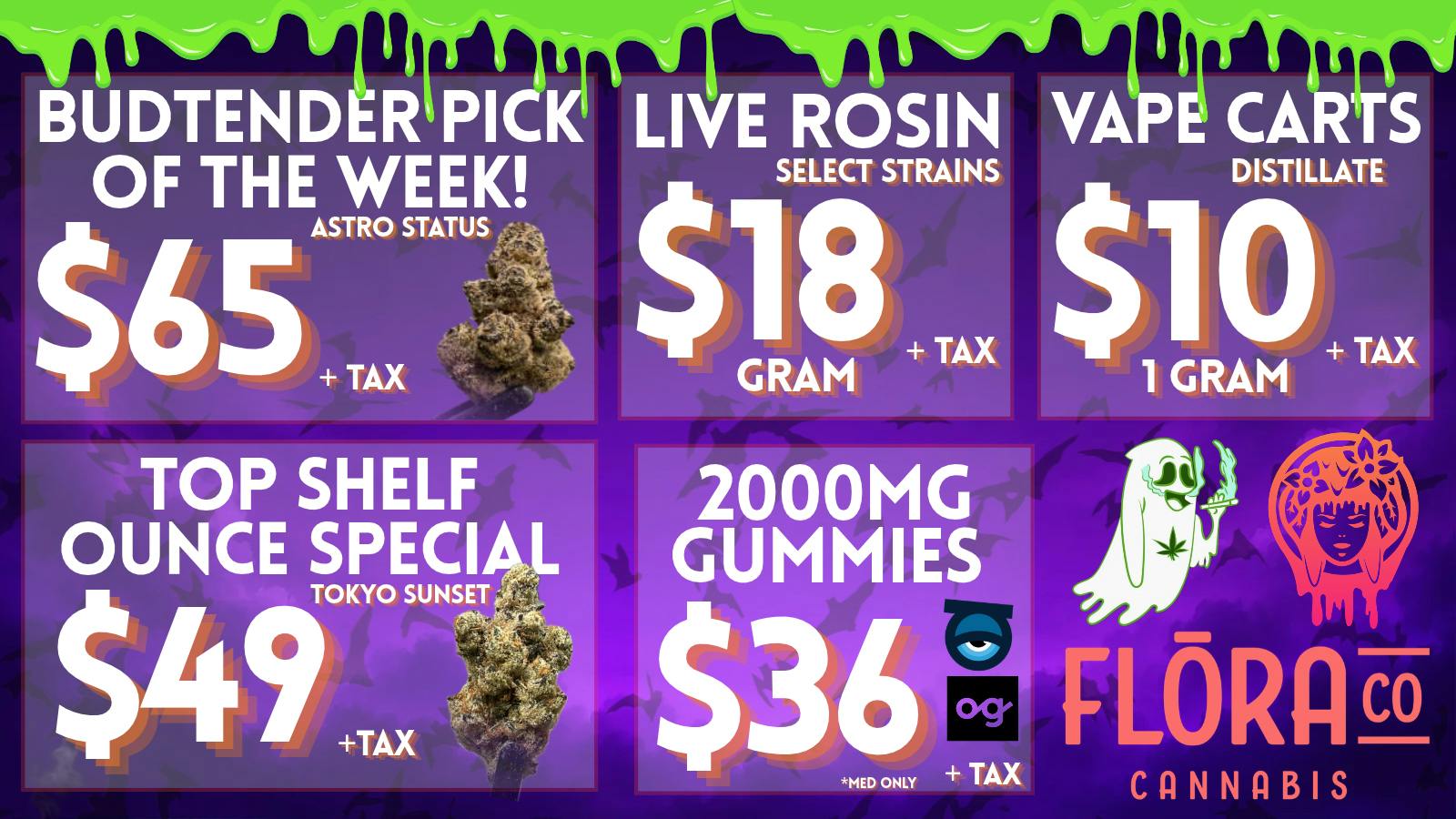 Floraco $18 ROSIN GRAMS & $49 👻
