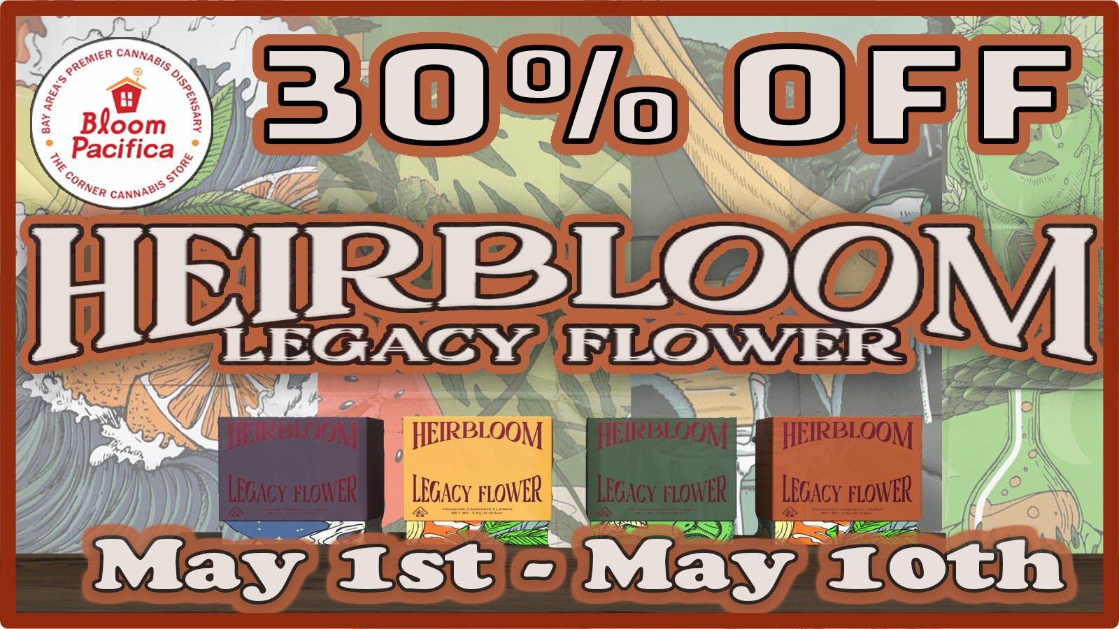Bloom Room Pacifica 30% off Heirbloom