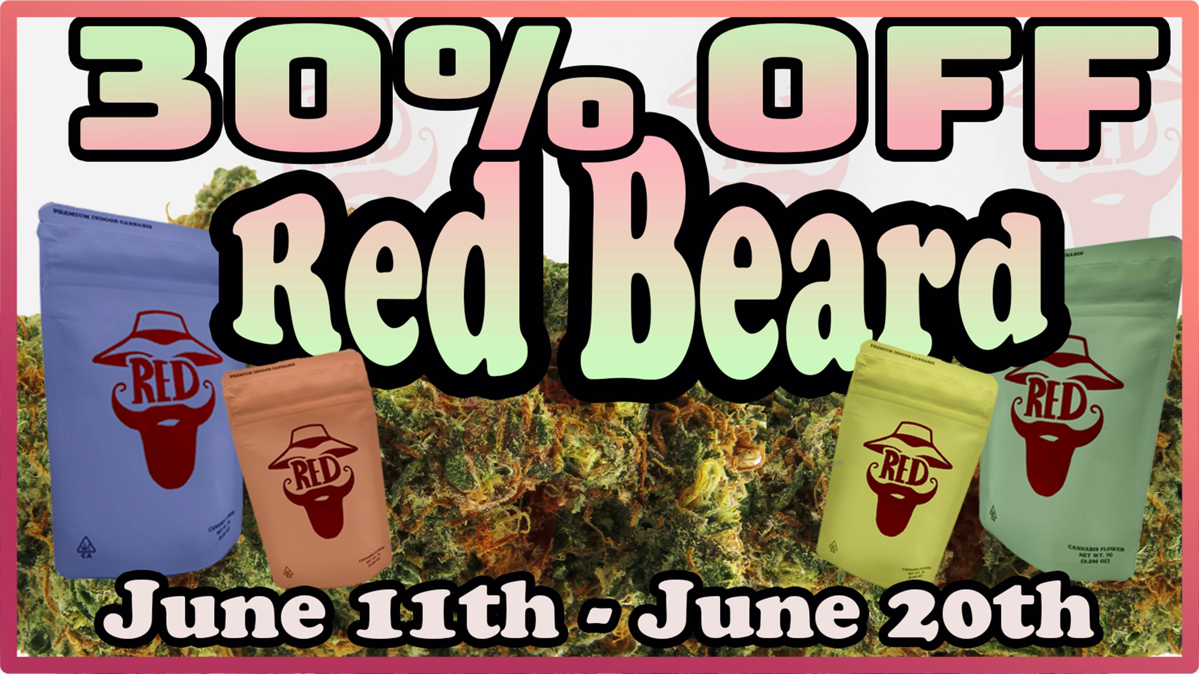 Bloom Room Pacifica 30% Off Red Beard