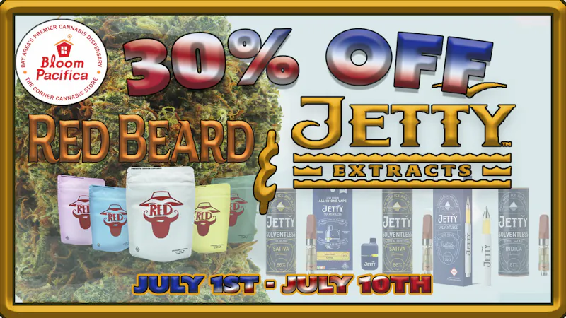 Bloom Room Pacifica 30% off Jetty and Red Beard