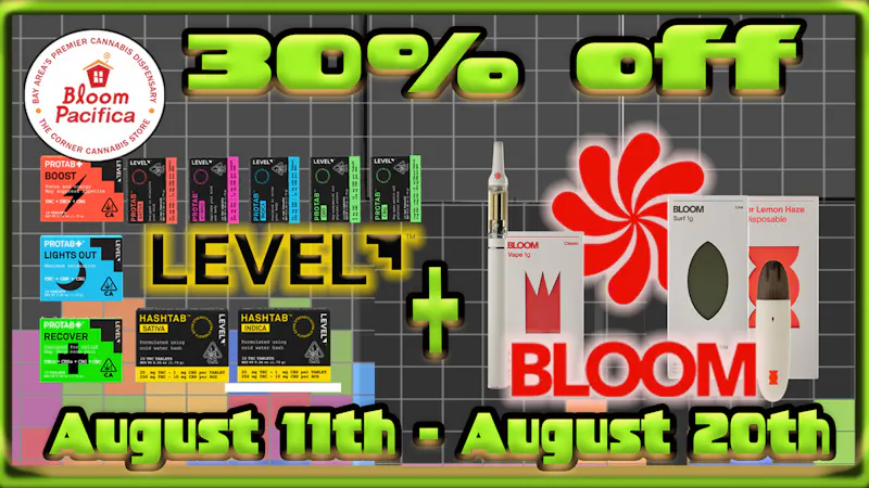 Bloom Room Pacifica 30% Off Level & Bloom Brand | August 11th - 20th