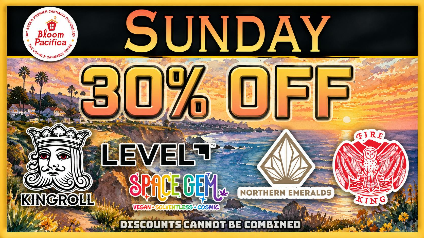 Bloom Room Pacifica Sunday Deals - 30% Off Select brands