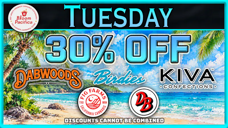 Bloom Room Pacifica Tuesday Deal - 30% Off Select Brands