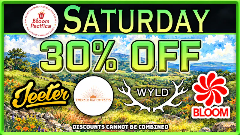Bloom Room Pacifica Saturday Deal - 30% Off