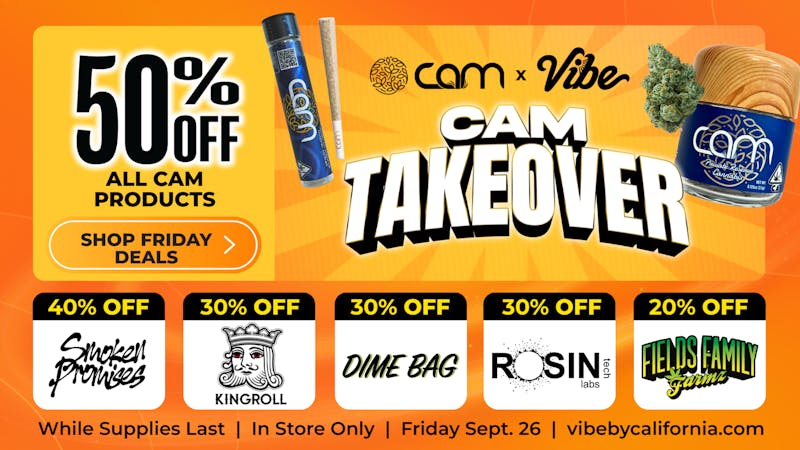 Vibe by California - Alessandro CAM Takeover - 50% off All CAM!