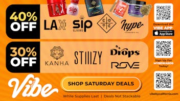 Vibe By California | Sacramento Cannabis Dispensary Up To 40% off - Shop Vibin' Daily Deals Now!