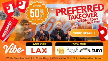 Vibe By California | Sacramento Cannabis Dispensary Up To 40% off - Shop Vibin' Daily Deals Now!
