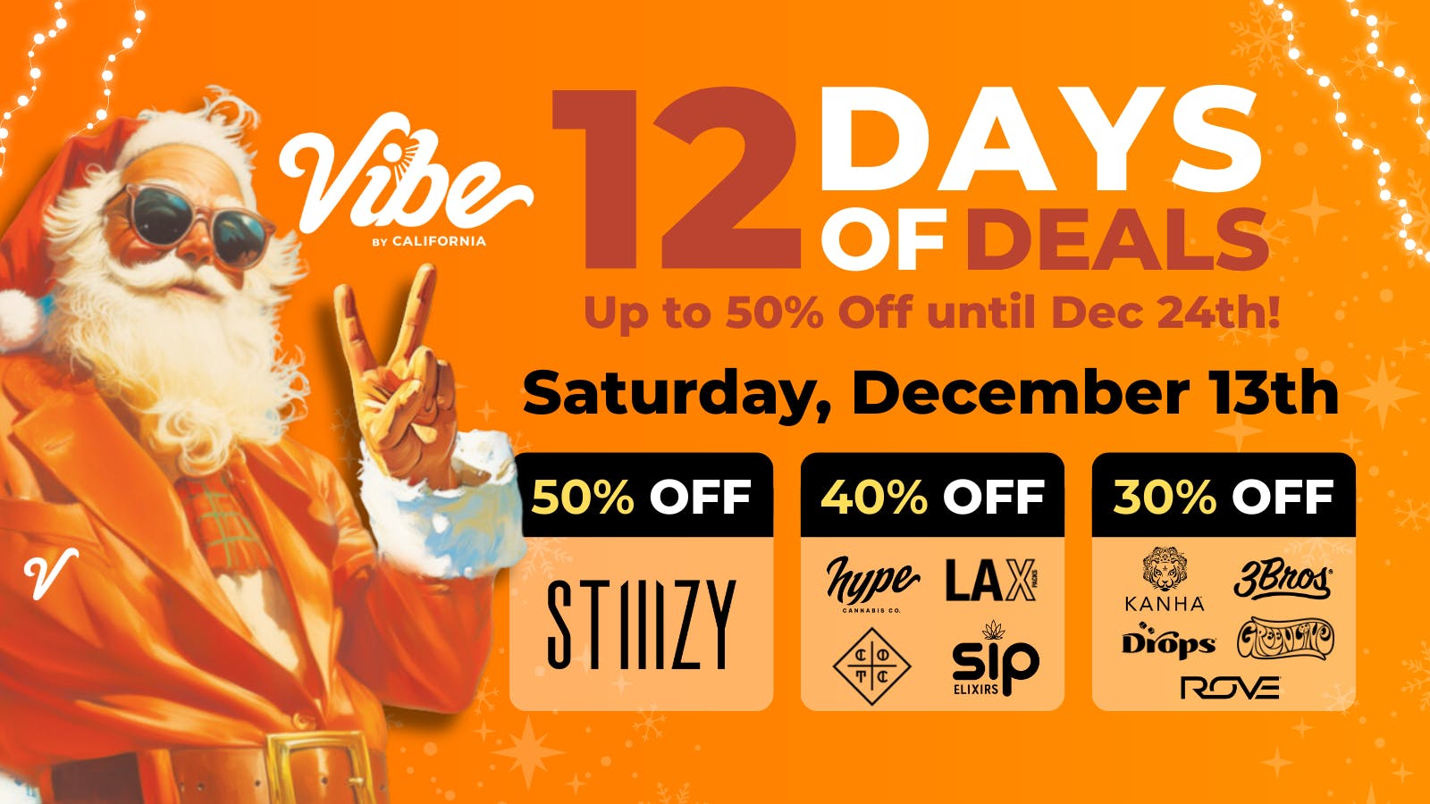 Vibe By California | Stockton Cannabis Dispensary 50% off STIIIZY + Shop Vibin Daily Deals Now!