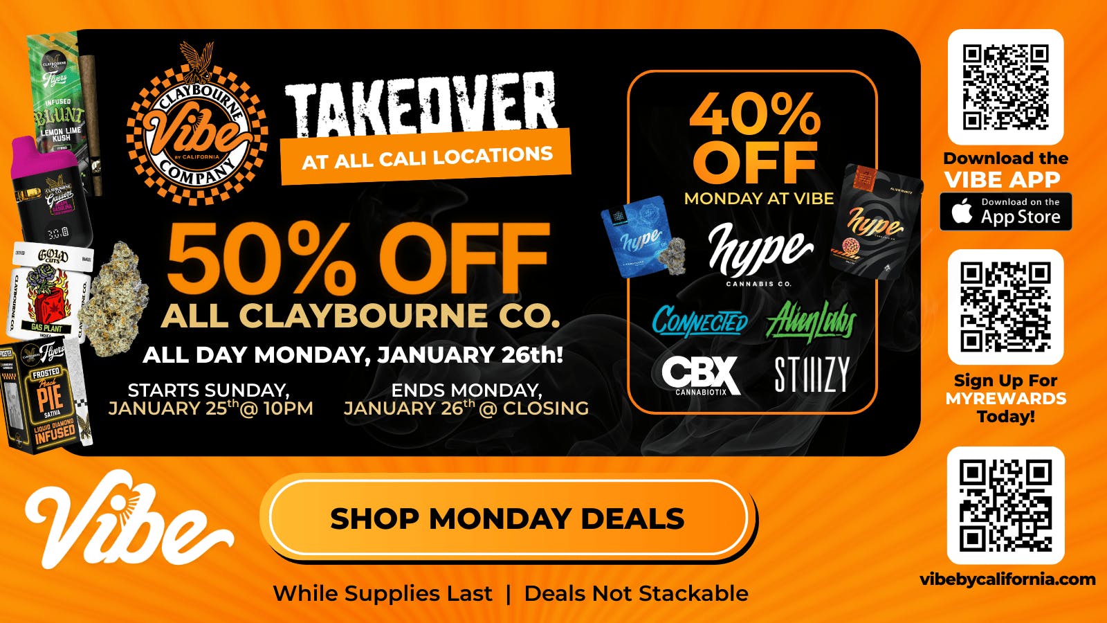 Vibe By California | Stockton Cannabis Dispensary 40% off Top Shelf Brands - Shop Vibin' Daily Deals