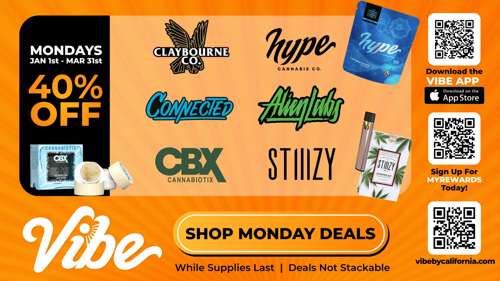 Vibe By California | Sacramento Cannabis Dispensary 40% off Top Shelf Brands - Shop Vibin' Daily Deals