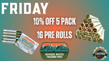 Rugged Roots Trading Post - Gardiner Friday 5 Pack!!