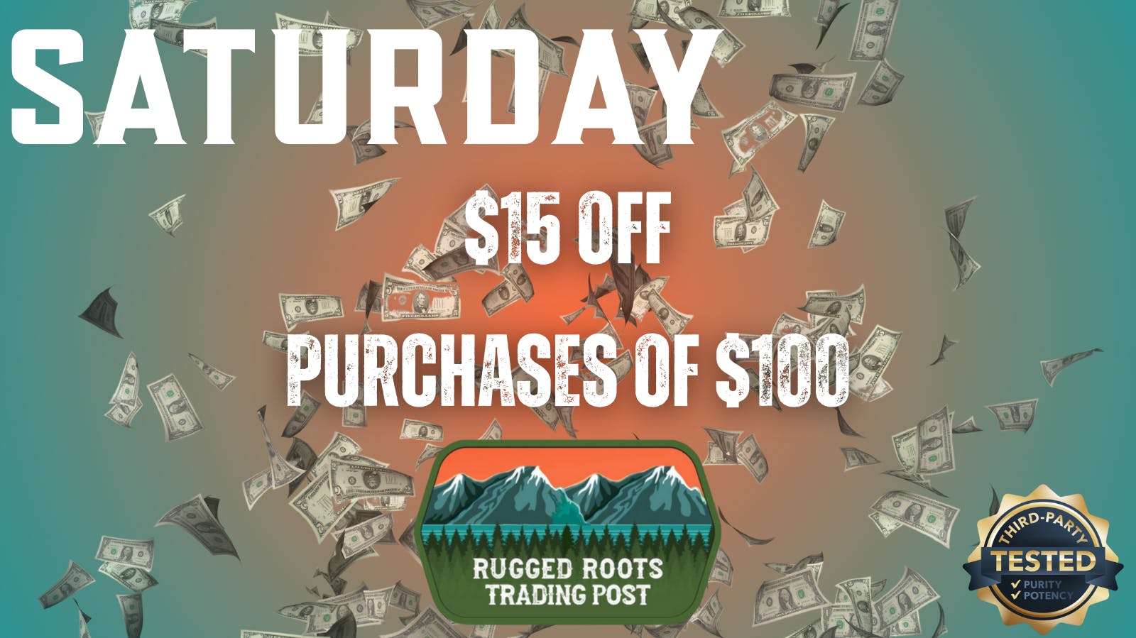 Rugged Roots Trading Post- Bridgton $15 OFF on $100 Purchases!