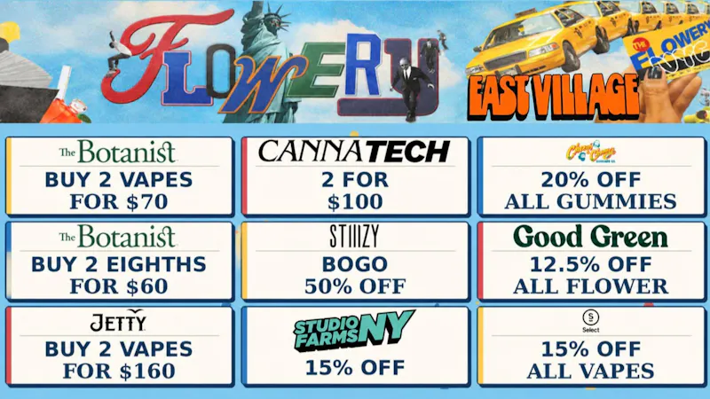 The Flowery - East Village BEST Sept Deals @ The Flowery East Village