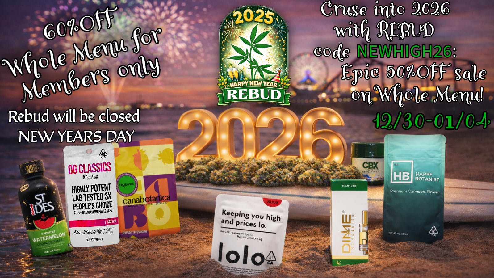 Rebud - Inglewood/Hawthorne/Crenshaw/Leimert Park Delivery New Years-2026 50%OFF