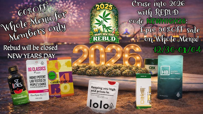Rebud - Arcadia / Monrovia New Years-2026 50%OFF