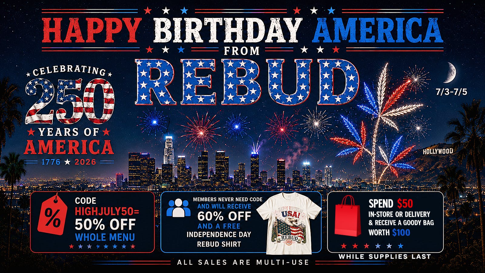 Rebud - Simi Valley Delivery Independence Day Sale & Giveaway