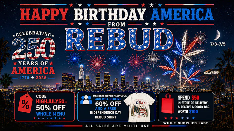 Rebud - Downtown Los Angeles Delivery Independence Day Sale & Giveaway