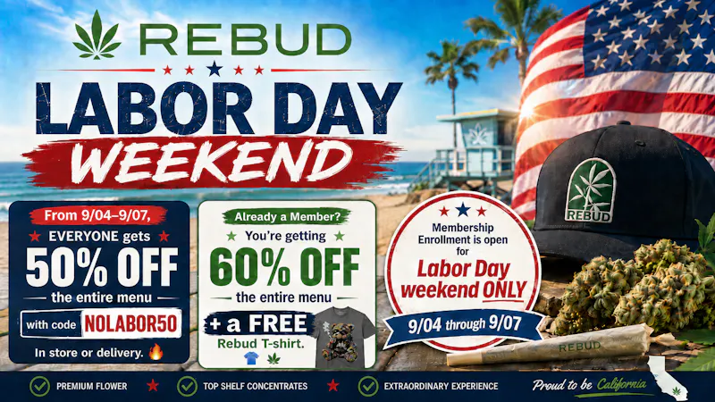 Rebud 50% OFF EVERYONE 60% OFF FOR MEMBERS