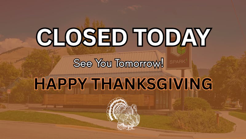 Spark1 THANKSGIVING - CLOSED