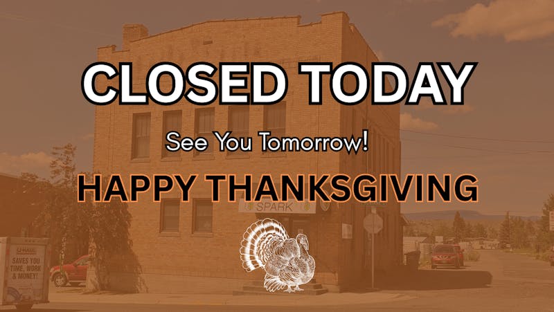 Spark1 - Butte THANKSGIVING - CLOSED