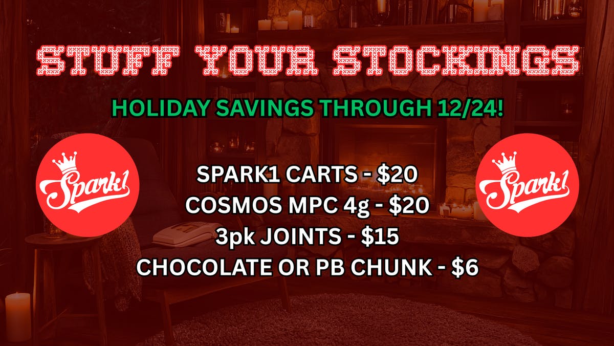Spark1 STUFF YOUR STOCKINGS - HOLIDAY SAVINGS!