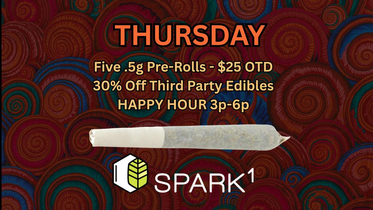 Spark1 THURSDAY SPECIALS