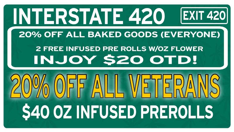 Interstate 420 HAPPY VETERAN'S DAY!!! (20% OFF FOR VETERANS)