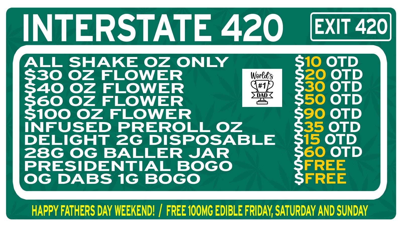 Interstate 420 👀 FATHER'S DAY WEEKEND SALE 👀