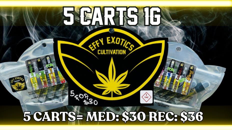 Effy Exotics - Alamogordo EFFY 5 CARTS FOR $30🔥🔥