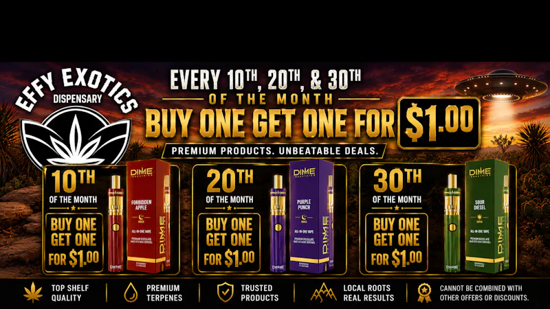 Effy Exotics - Alamogordo DIME DAY 10th, 20th, 30th