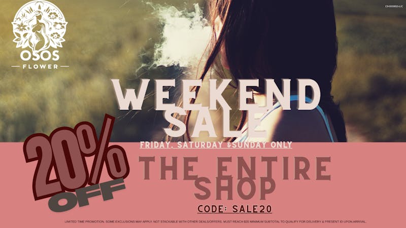 Osos Flower 20% OFF the ENTIRE SHOP! Limited Time ONLY:)