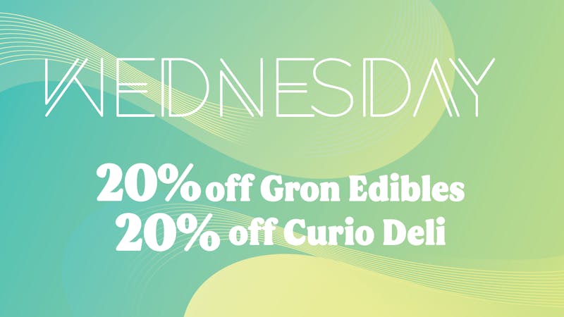 Verts Neighborhood Dispensary – Dexter Sep '25 Daily Deal Wed 20% off Gron and Curio Deli