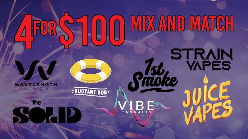 Verts Neighborhood Dispensary - Kansas City 4 for $100 MIX-N-MATCH CARTS