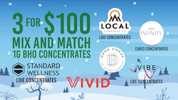 Verts Neighborhood Dispensary – Pacific 3 for $100 BHO Concentrates