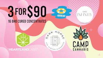 Verts Neighborhood Dispensary – Pacific 3 for $90 1 gram BHO CURED CONCENTRATES