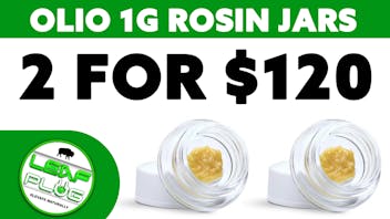 Leaf Plug Olio 1G rosin jars- 2 for 120