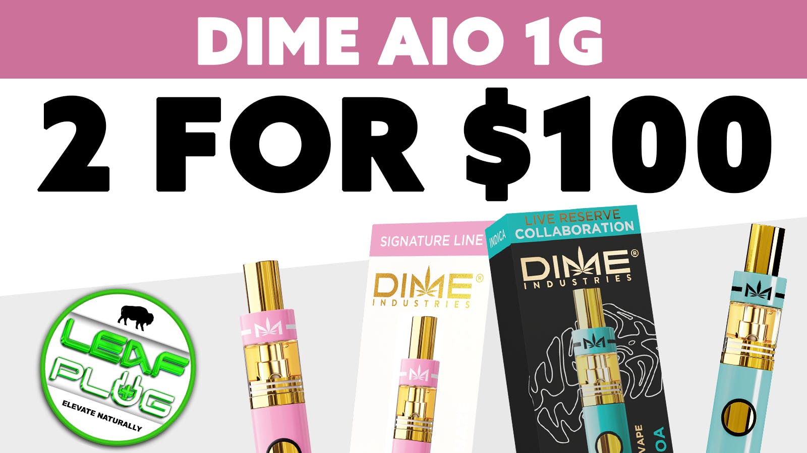 Leaf Plug Dime Aio 1G- 2 for 100