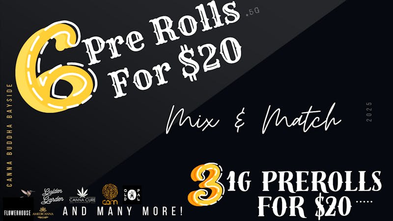 Canna Buddha - Queens 🌿 3 Pre-Rolls 1G for $20