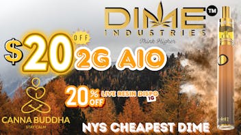 Canna Buddha - Queens $20 Off Dime Industries Disposables