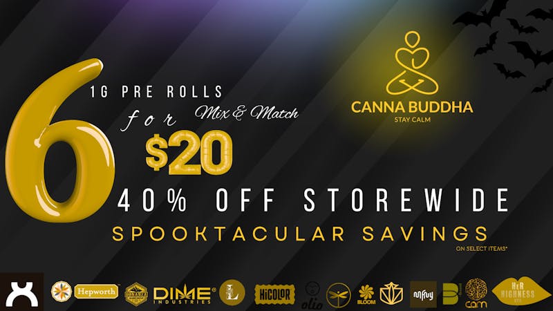 Canna Buddha - Queens 6 For $20 Spooktacular Pre-Roll Savings