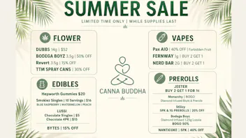 Canna Buddha - Queens Buddha’s Summer Blowout 🌿☀️