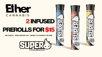 Ether SUPERFIRE INFUSED PRE ROLLS BOGO BUNDLE