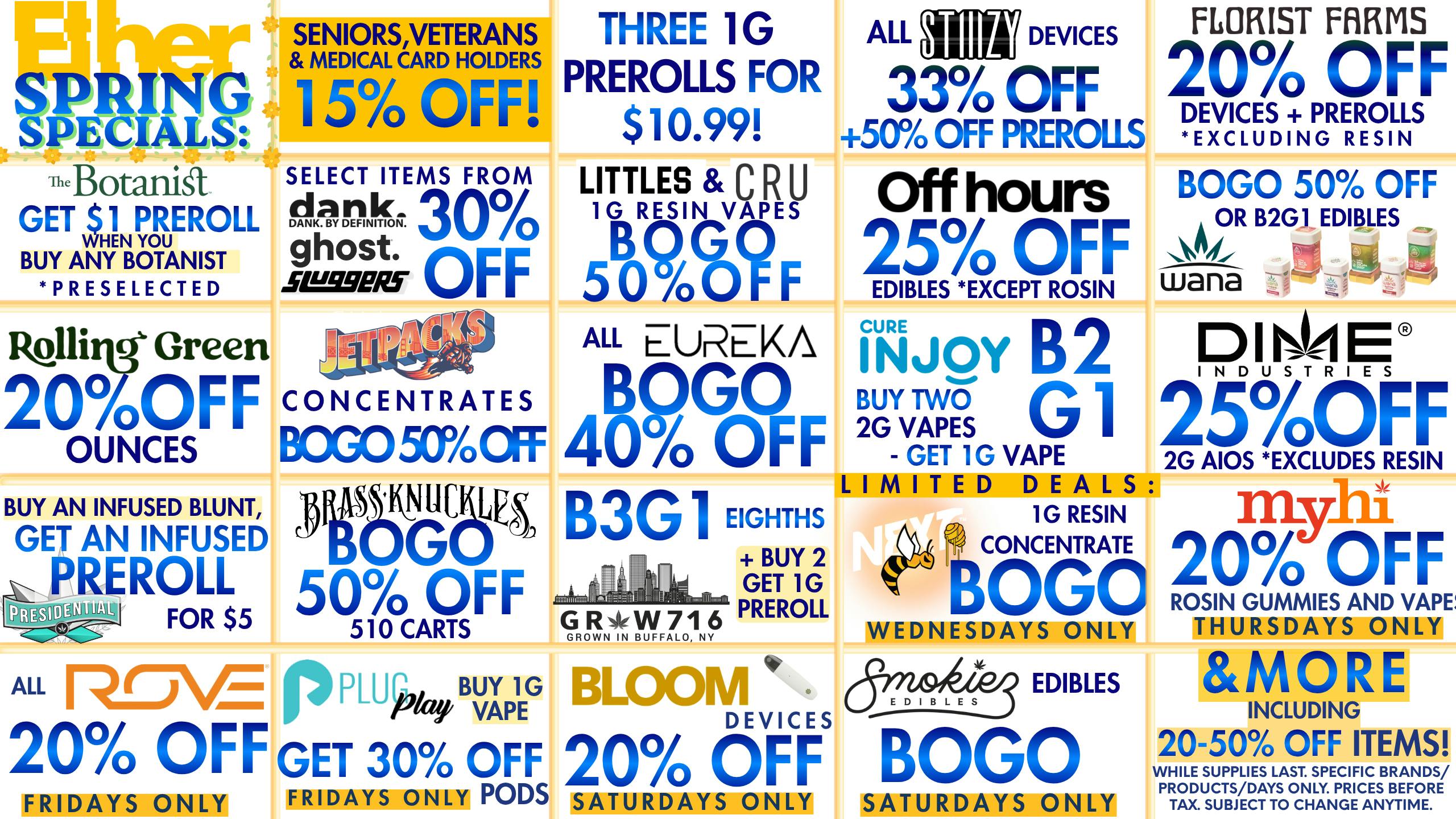 Ether UP TO 50% OFF+ BOGOs AT ETHER !