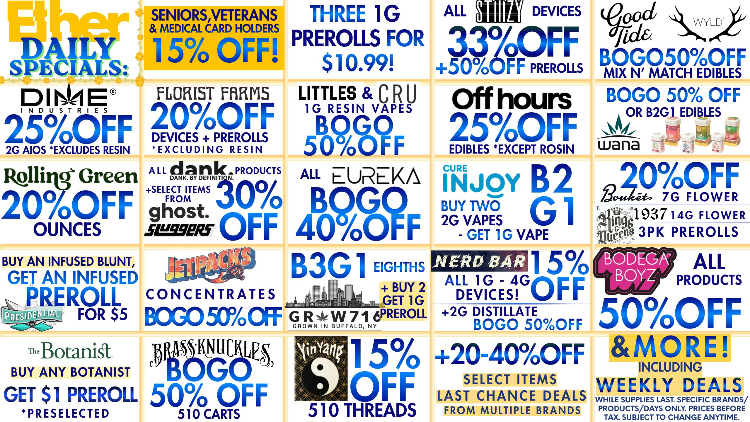 Ether UP TO 50% OFF & BOGO DEALS AT ETHER !