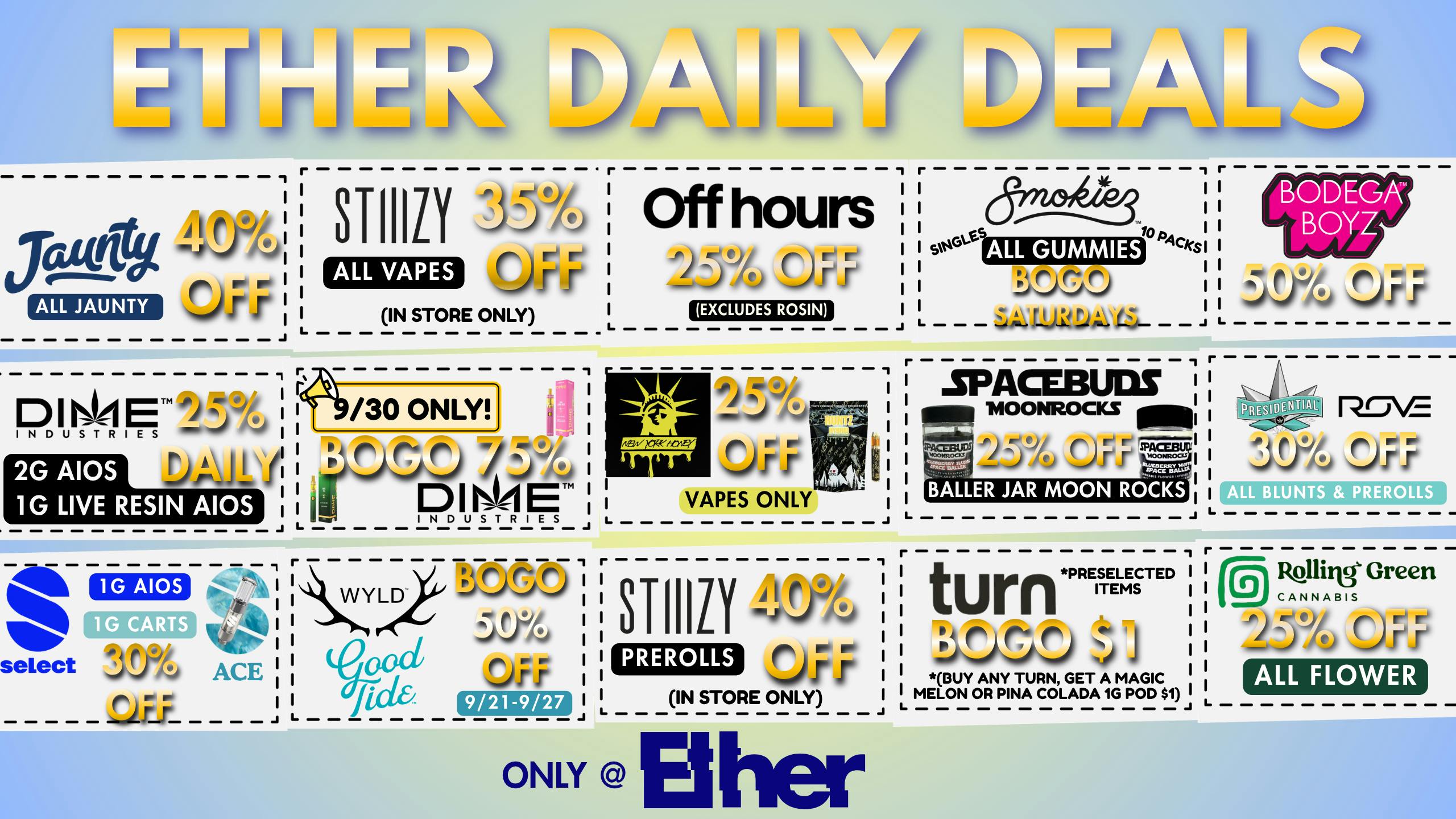 Ether ETHER DAILY DEALS