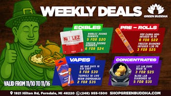 Green Buddha Cannabis Co- Recreational 🍁 Fall Into Savings at Green Buddha! 🌿🔥