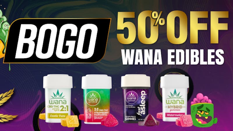 Noire Dispensary BOGO 50% off Wana Edibles