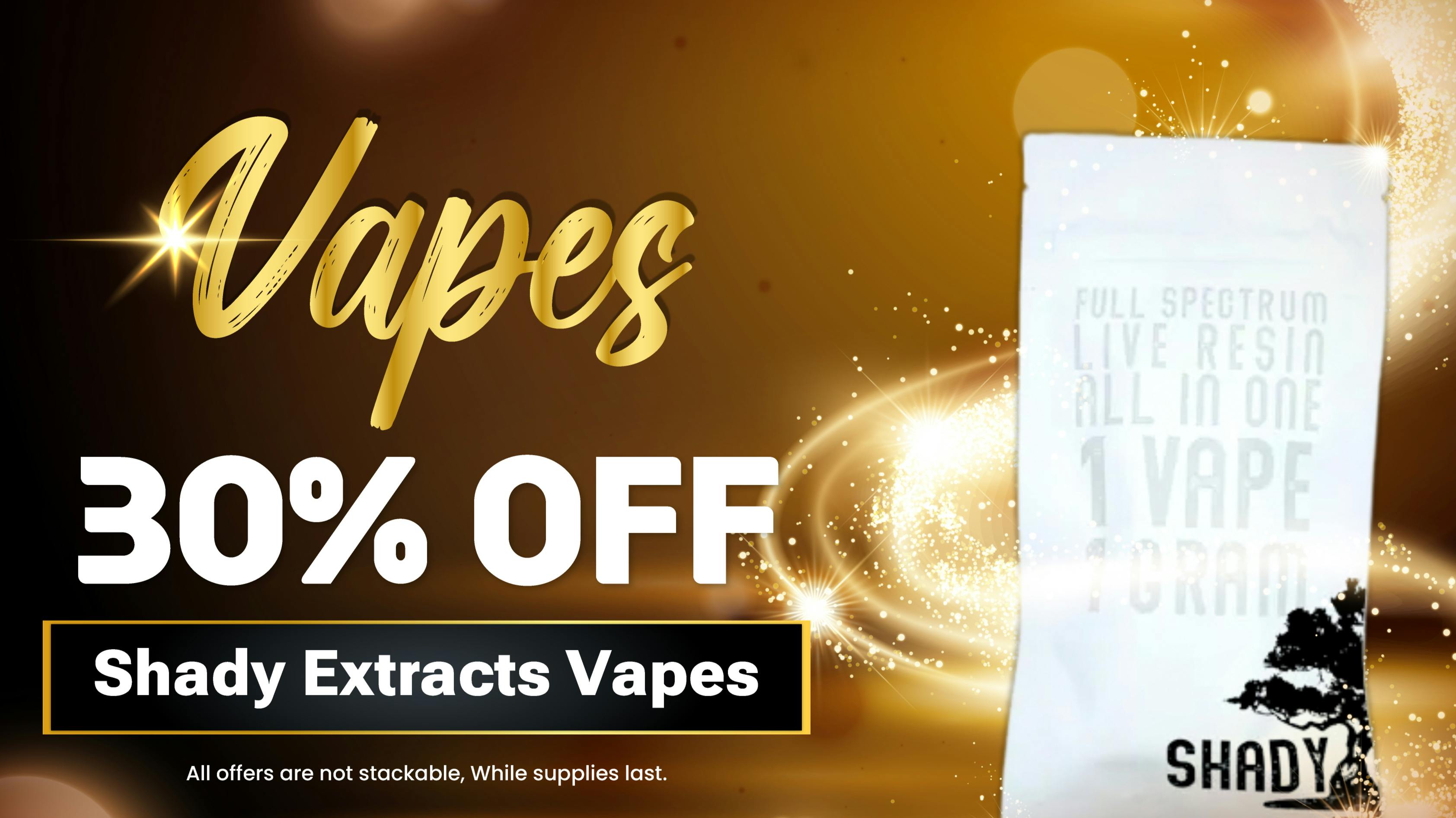 Noire Dispensary Get 30% off Shady Extracts Vape