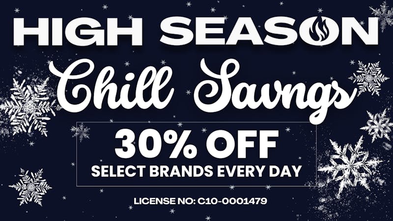 High Season - Fontana (NOW OPEN) CHILL Savings - Cozy Deals All Winter Long!